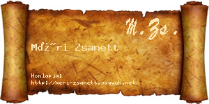 Méri Zsanett névjegykártya