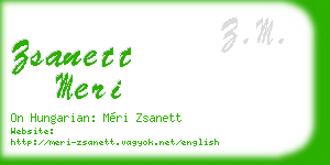 zsanett meri business card