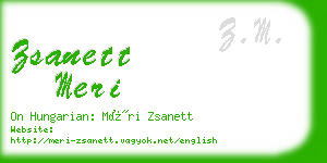 zsanett meri business card